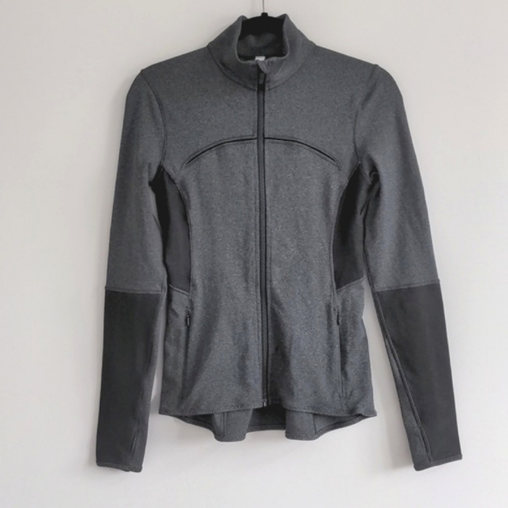 Lululemon Mesh Is More Jacket, Heathered Black, Womens Size 6 - Picture 4 of 12